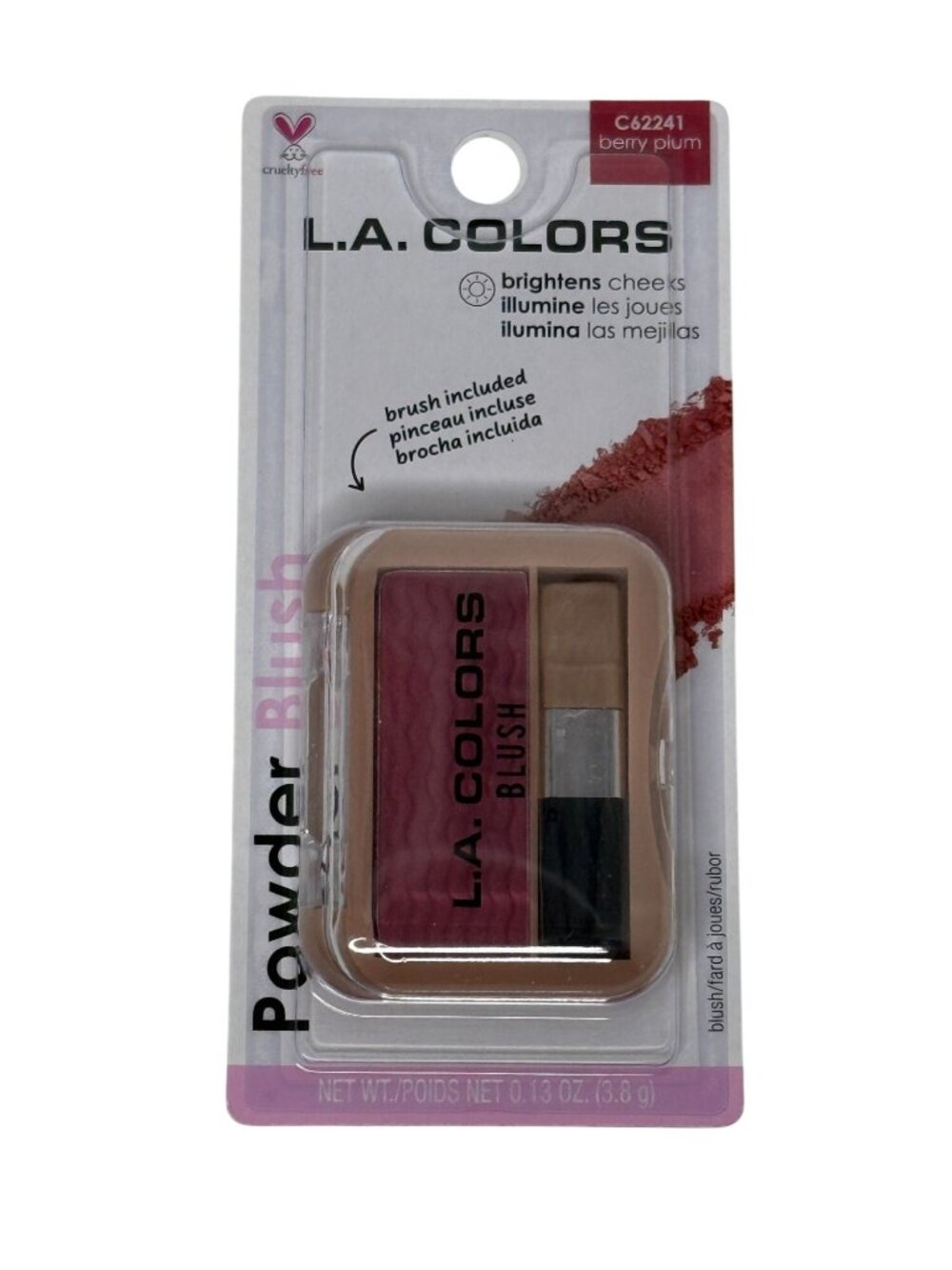 LA Colors Powder Blush Berry Plum New Sealed